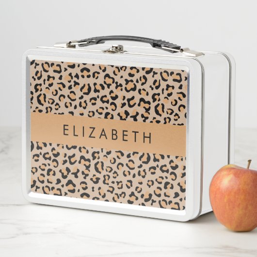 Lunch Box Empreinte de léopard, Spots, Leopard Brown, Votre (En situation)