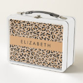 Lunch Box Empreinte de léopard, Spots, Leopard Brown, Votre (Devant)