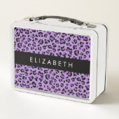 Lunch Box Empreinte de léopard, Spots, Leopard Violet, Votre (Dos)
