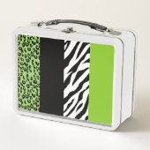 Lunch Box Empreinte de léopard, Zebra Print, Poster de anima (Devant)