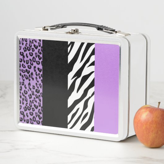 Lunch Box Empreinte de léopard, Zebra Print, Poster de anima (En situation)