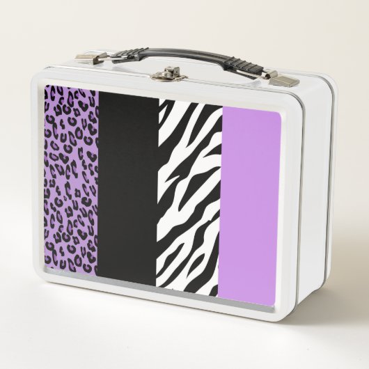 Lunch Box Empreinte de léopard, Zebra Print, Poster de anima (Devant)