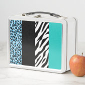 Lunch Box Empreinte de léopard, Zebra Print, Poster de anima (En situation)