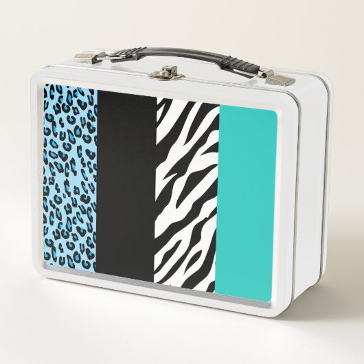 Lunch Box Empreinte de léopard, Zebra Print, Poster de anima (Devant)