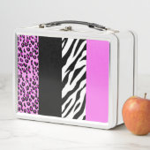 Lunch Box Empreinte de léopard, Zebra Print, Poster de anima (En situation)
