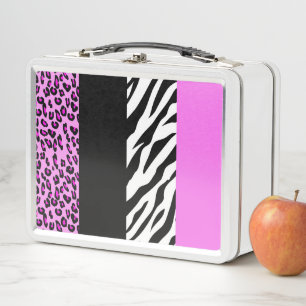 Lunch Box Empreinte de léopard, Zebra Print, Poster de anima