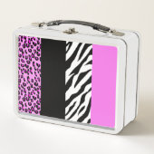 Lunch Box Empreinte de léopard, Zebra Print, Poster de anima (Devant)