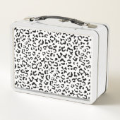 Lunch Box Empreinte de léopard, Zones Léopard, Noir Et Blanc (Dos)