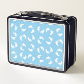 Lunch Box Empreintes bébé, Pied bébé, Marches, Bleu, Garçon (Dos)