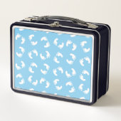 Lunch Box Empreintes bébé, Pied bébé, Marches, Bleu, Garçon (Devant)