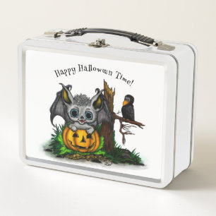 Lunch Box En attendant Halloween, Chauve-souris et Corbeau m
