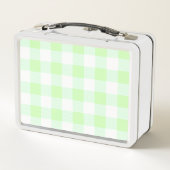 Lunch Box en vichy Vérifiez le vert clair (Dos)
