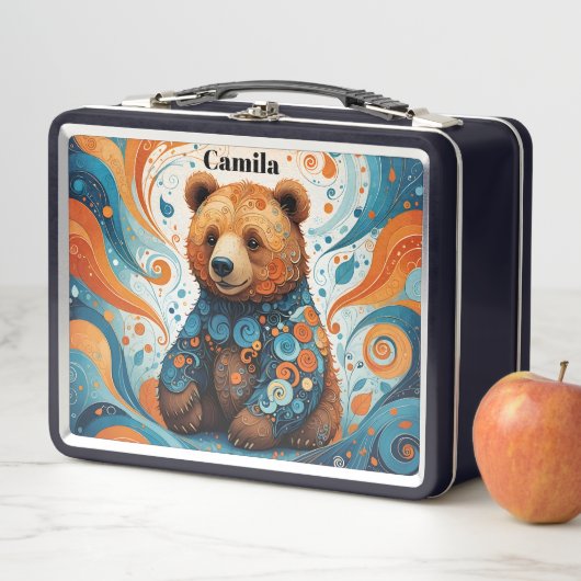 Lunch Box Enfant à l'ours mignon (En situation)