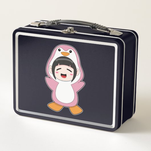 Lunch Box Enfant avec costume de pingouin (Devant)
