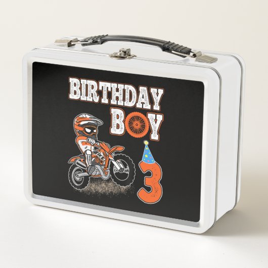 Lunch Box Enfant de 3 ans - Enfant d'anniversaire - Vélo de (Devant)