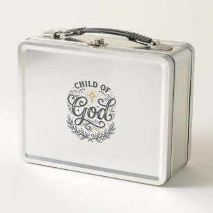 Lunch Box Enfant de Dieu Design de T-Shirt Gravure Vintage_1
