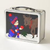 Lunch Box Enfant et renne la nuit (Dos)