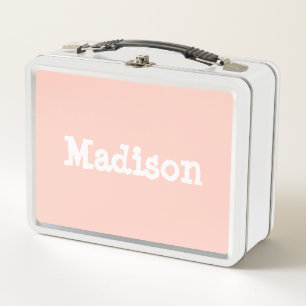 Lunch Box Enfants blancs rose vif personnalisés