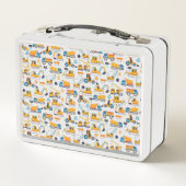 Lunch Box Enfants Construction Camions de vidange Motif Scho (Dos)