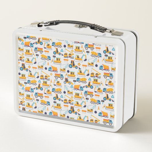 Lunch Box Enfants Construction Camions de vidange Motif Scho (Dos)
