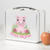 Lunch Box Enfants Hippo Customisé Lunette (En situation)