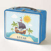 Lunch Box Enfants mignonette Pirate personnalisée (Devant)
