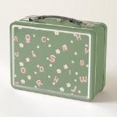 Lunch Box Enfants mignons ABC Alphabet flower Enfants B2S (Dos)