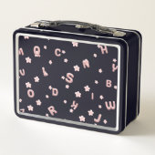 Lunch Box Enfants mignons ABC Alphabet flower Enfants B2S (Dos)