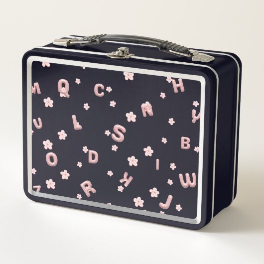 Lunch Box Enfants mignons ABC Alphabet flower Enfants B2S (Devant)