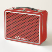 Lunch Box Enfants mignons Red Ladybug Polka dot party Motif (Devant)