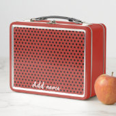 Lunch Box Enfants mignons Red Ladybug Polka dot party Motif (En situation)