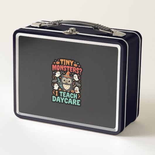 Lunch Box Enseignant de garderie Halloween Petits Monstres (Devant)