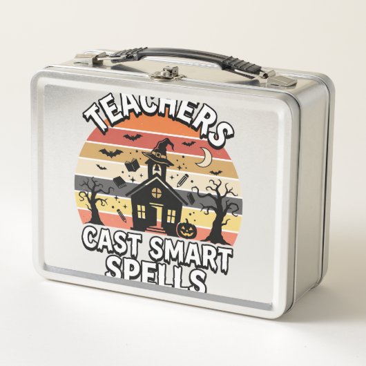 Lunch Box Enseignant Halloween Drôles de Connaissances (Devant)