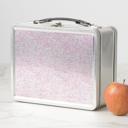 Lunch Box Ensemble de dossiers abstraits roses pour le burea (En situation)