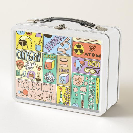 Lunch Box Ensemble d'illustrations Vintages de la chimie (Devant)