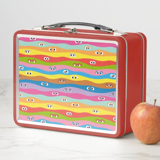 Lunch Box Ensemble Motif des yeux (En situation)