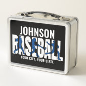 Lunch Box Équipe de baseball AJOUTER NOM Champion Joueur de (Dos)