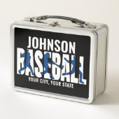 Lunch Box Équipe de baseball AJOUTER NOM Champion Joueur de (Devant)