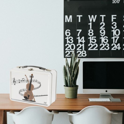 Lunch Box Équipe de musique torride et dessin de violon | In