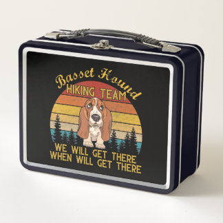 Lunch Box équipe de randonnée de basset hound randonnée cade