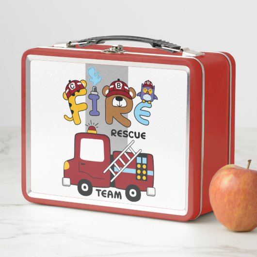 Lunch Box Équipe de Secourt incendie (En situation)