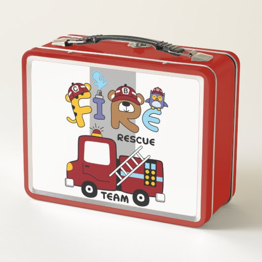 Lunch Box Équipe de Secourt incendie (Dos)