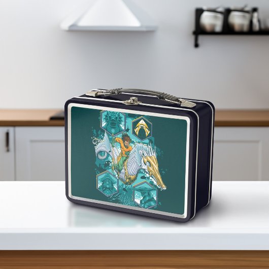 Lunch Box Équitation Aquaman À Cheval Dans Les Royaumes