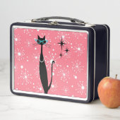 Lunch Box Ère Atomique Rétro Milieu de Siècle Moderne MCM Ch (En situation)