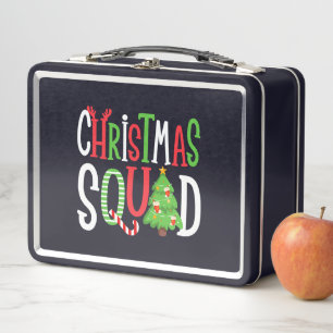 Lunch Box Escouade de Noël Drôle Jeu de Noël Famille d'arbre