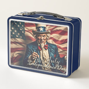 Lunch Box Esprit de liberté en rouge, blanc et bleu