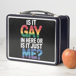 Lunch Box Est-Ce Gay Dans Ici Ou Est-Ce Juste Moi Drôle LGBT