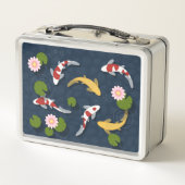 Lunch Box Étang japonais de poissons Koi (Dos)