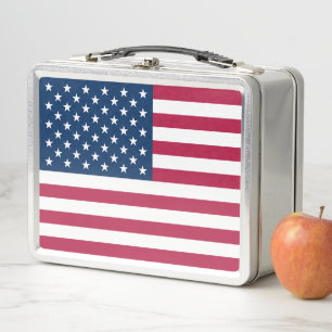 Lunch Box États-Unis d'Amérique drapeau patriotique USA
