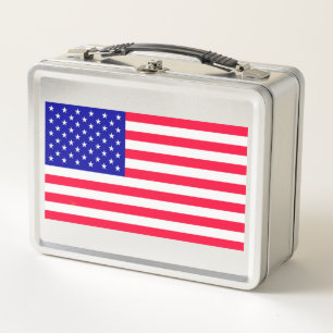 Lunch Box États-Unis Drapeau américain Boîtes à lunch inoxyd